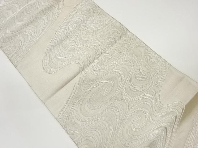 流水模様織出し袋帯